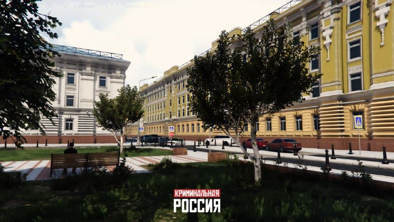 Репинский сквер на Болотной набережной — скриншот