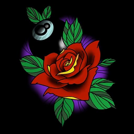 8-Ball Rose