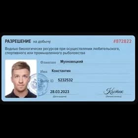 Лицензия на рыбалку