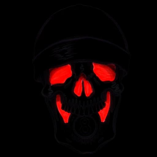 8 Ball Skull