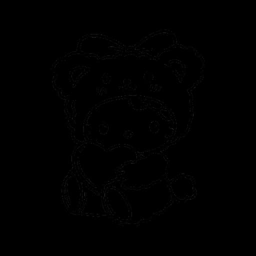 Hello Kitty с сердцем