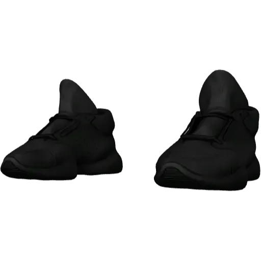 Black Adibas x Rick sneakers