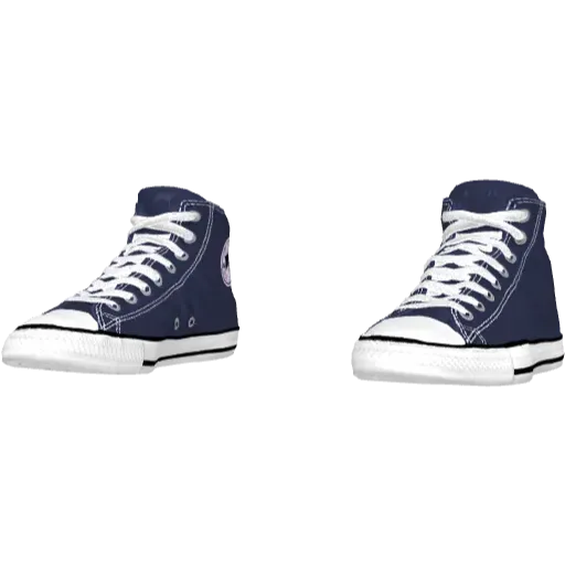 Convevse Blue Tall Sneakers