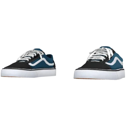 Turquoise and black Waves sneakers