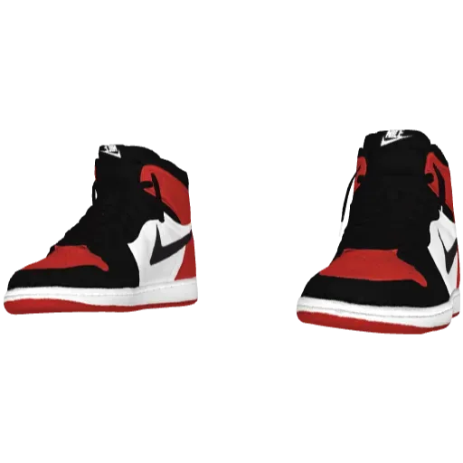 Nice Flow Johnson White Red Tall Sneakers